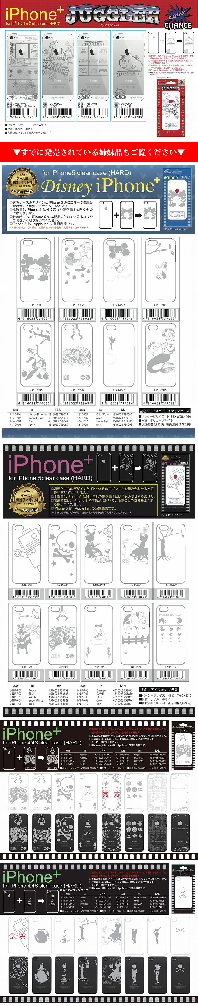 iPhoneケース【ジャグラー iPhone5　クリアケース】